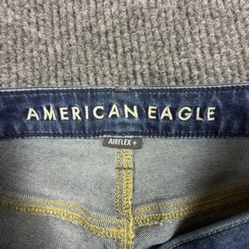 American Eagle Mens Airflex+ Slim Straight Medium‎ Wash Jeans 29x32